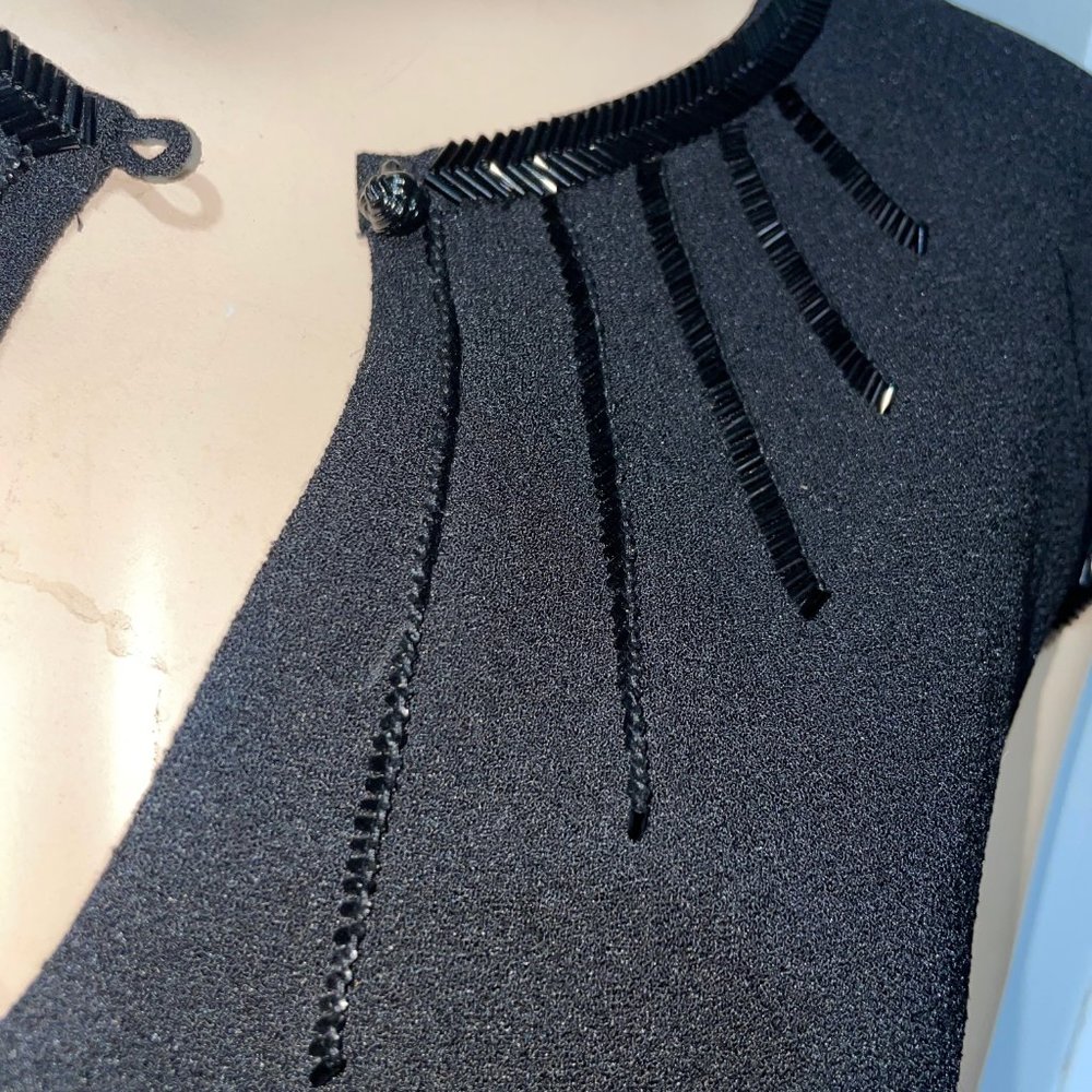 Tory Burch Sheath Beaded Collar with Pockets - Picture 5 of 16